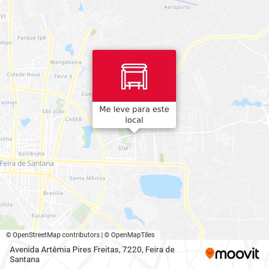 Avenida Artêmia Pires Freitas, 7220 mapa