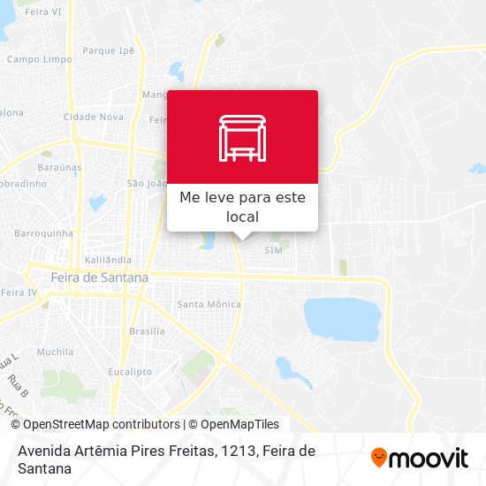 Avenida Artêmia Pires Freitas, 1213 mapa