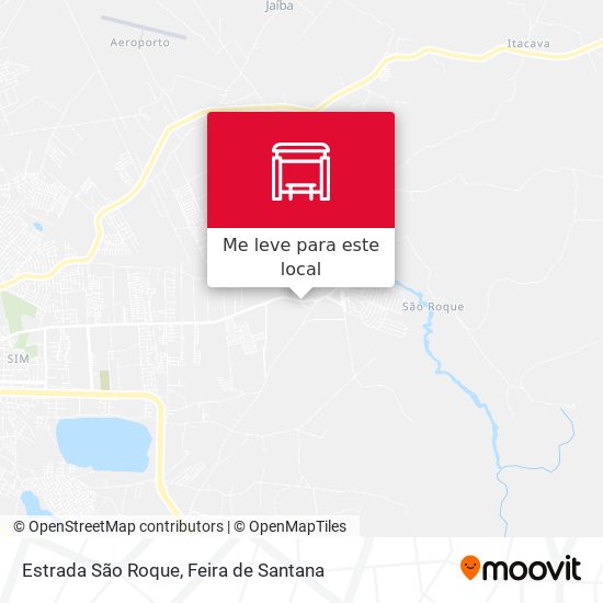 Estrada São Roque mapa