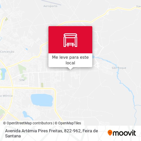 Avenida Artêmia Pires Freitas, 822-962 mapa