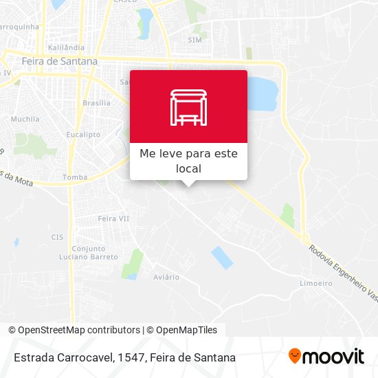 Estrada Carrocavel, 1547 mapa