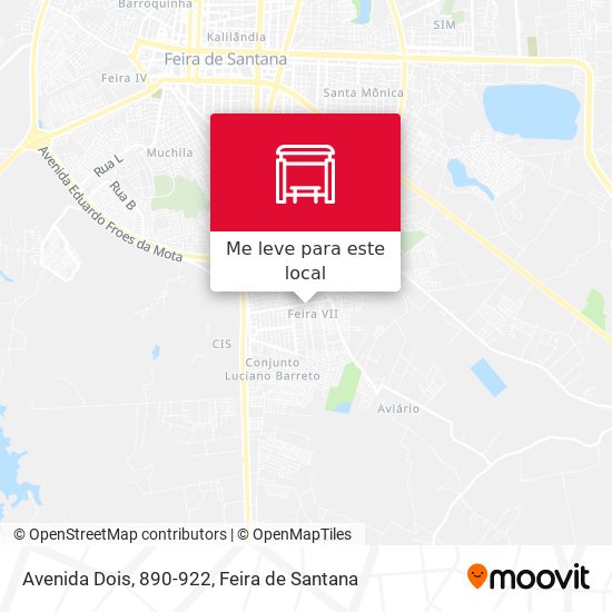 Avenida Dois, 890-922 mapa