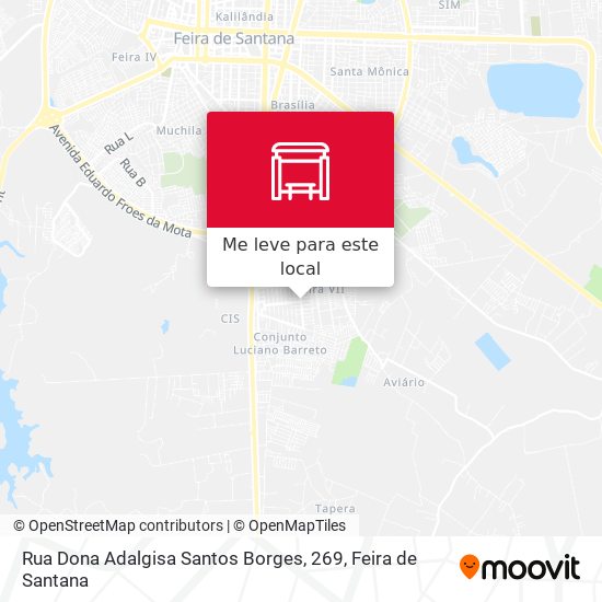 Rua Dona Adalgisa Santos Borges, 269 mapa