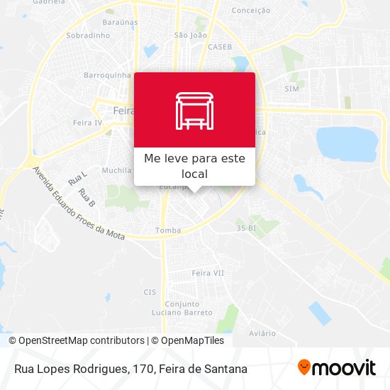 Rua Lopes Rodrigues, 170 mapa
