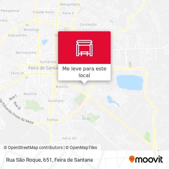 Rua São Roque, 651 mapa