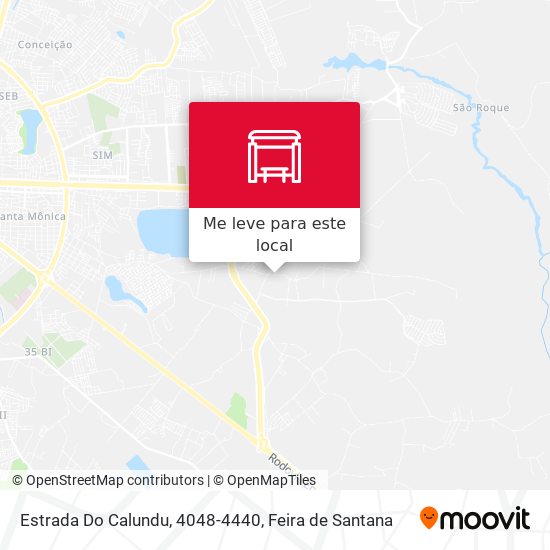 Estrada Do Calundu, 4048-4440 mapa