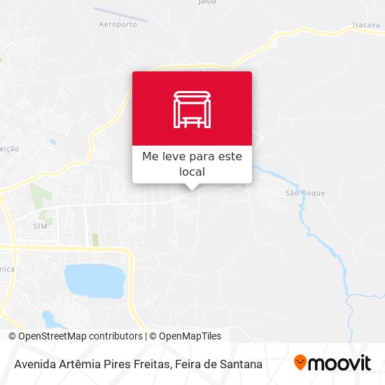 Avenida Artêmia Pires Freitas mapa