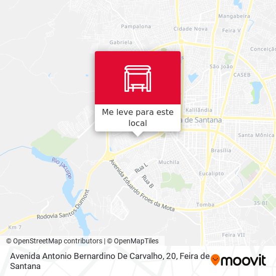 Avenida Antonio Bernardino De Carvalho, 20 mapa
