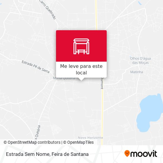 Estrada Sem Nome mapa