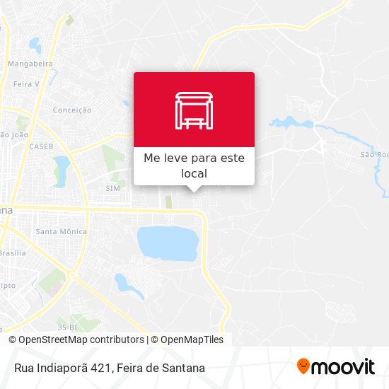 Rua Indiaporã 421 mapa