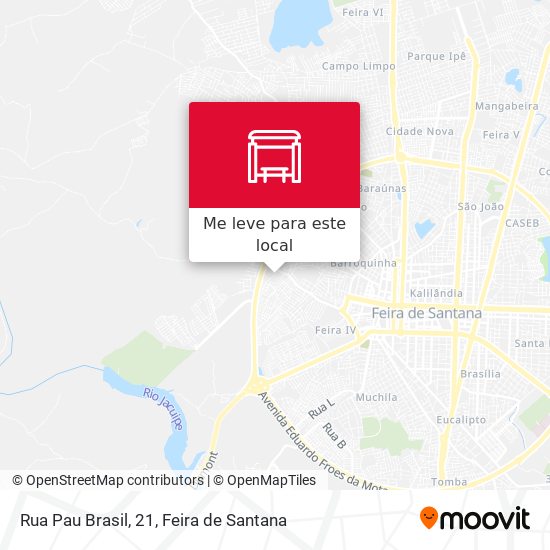 Rua Pau Brasil, 21 mapa