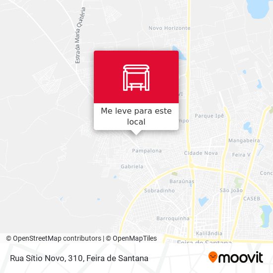 Rua Sítio Novo, 310 mapa