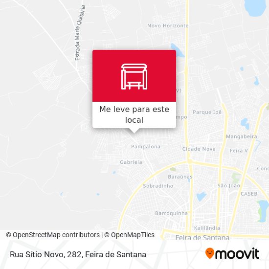 Rua Sítio Novo, 282 mapa