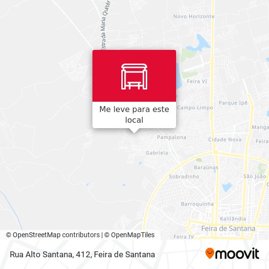 Rua Alto Santana, 412 mapa