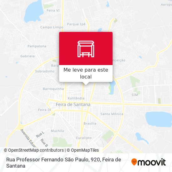 Rua Professor Fernando São Paulo, 920 mapa