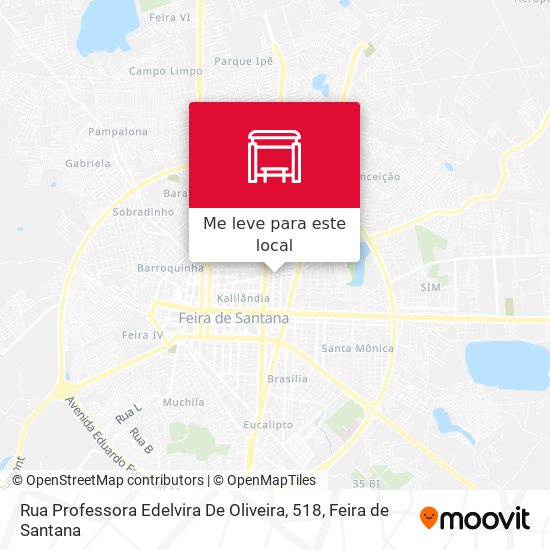 Rua Professora Edelvira De Oliveira, 518 mapa