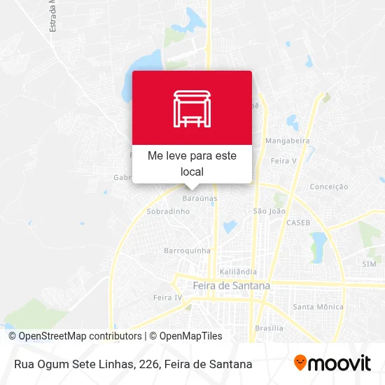 Rua Ogum Sete Linhas, 226 mapa