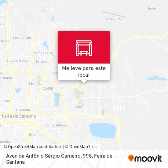 Avenida Antônio Sérgio Carneiro, 998 mapa