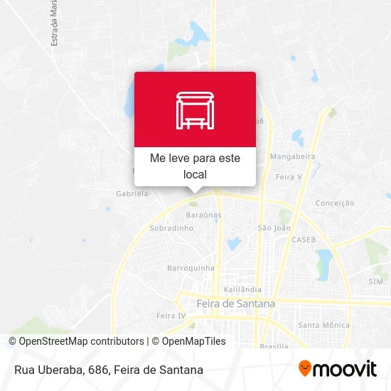 Rua Uberaba, 686 mapa