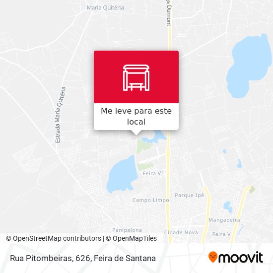 Rua Pitombeiras, 626 mapa