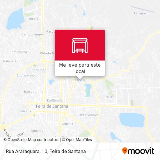 Rua Araraquara, 10 mapa