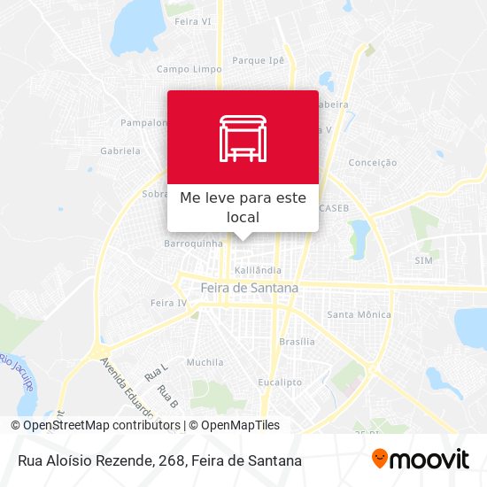 Rua Aloísio Rezende, 268 mapa