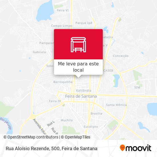 Rua Aloísio Rezende, 500 mapa