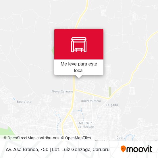 Av. Asa Branca, 750 | Lot. Luiz Gonzaga mapa