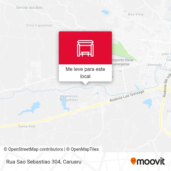 Rua Sao Sebastiao 304 mapa