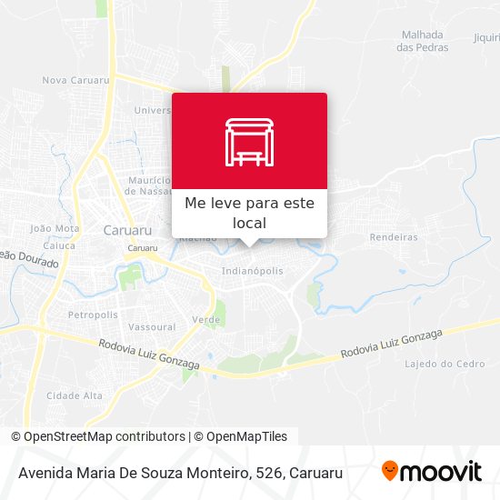 Avenida Maria De Souza Monteiro, 526 mapa
