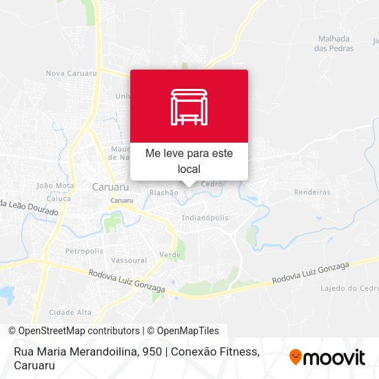 Rua Maria Merandoilina, 950 | Conexão Fitness mapa