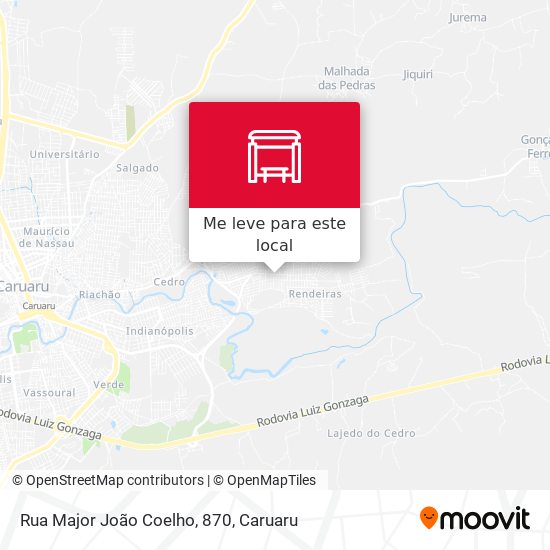 Rua Major João Coelho, 870 mapa