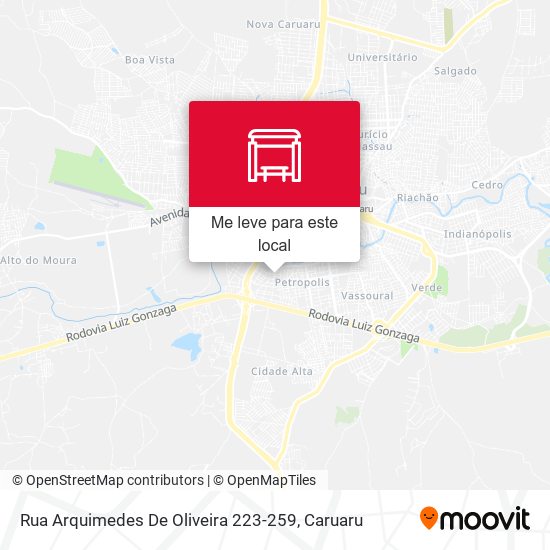 Rua Arquimedes De Oliveira 223-259 mapa