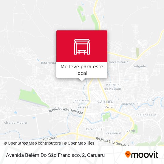 Avenida Belém Do São Francisco, 2 mapa