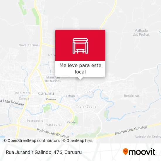 Rua Jurandir Galindo, 476 mapa