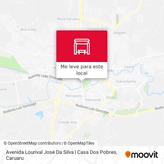 Avenida Lourival José Da Silva | Casa Dos Pobres mapa