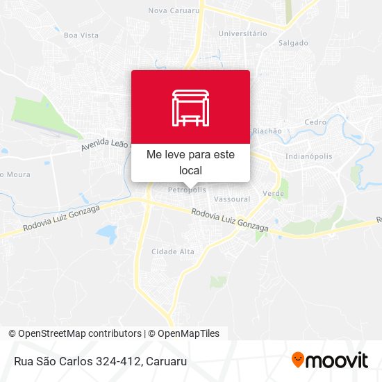 Rua São Carlos 324-412 mapa