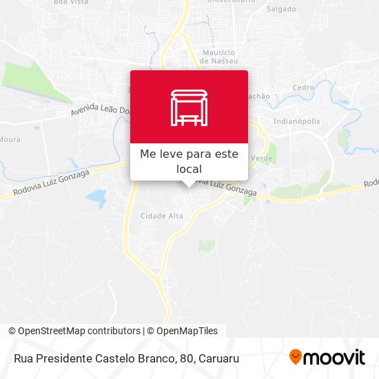 Rua Presidente Castelo Branco, 80 mapa