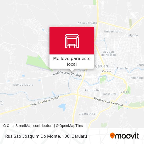 Rua São Joaquim Do Monte, 100 mapa