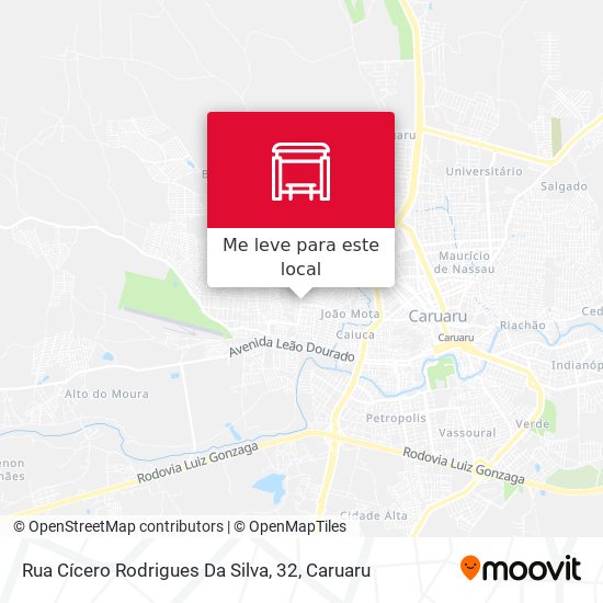 Rua Cícero Rodrigues Da Silva, 32 mapa