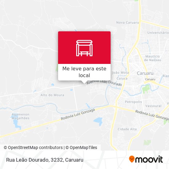 Rua Leão Dourado, 3232 mapa