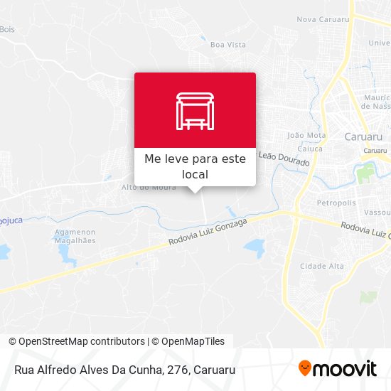 Rua Alfredo Alves Da Cunha, 276 mapa