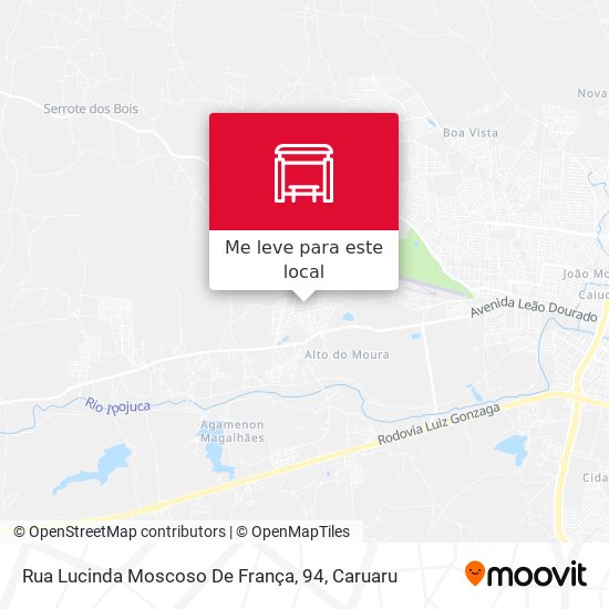 Rua Lucinda Moscoso De França, 94 mapa