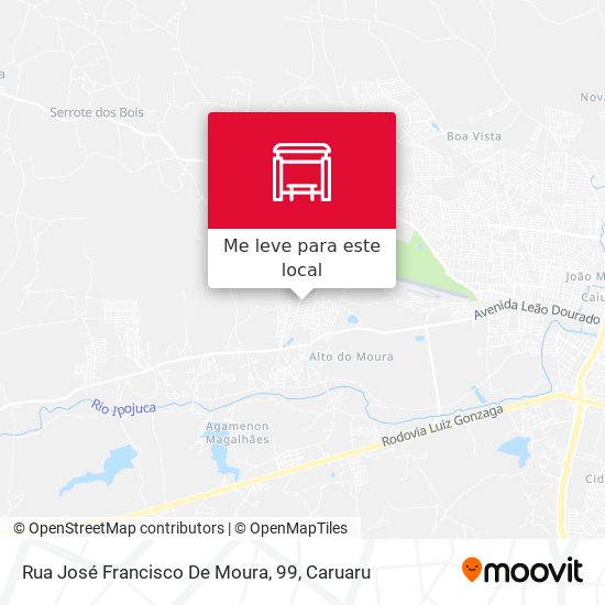 Rua José Francisco De Moura, 99 mapa