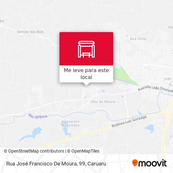 Rua José Francisco De Moura, 99 mapa
