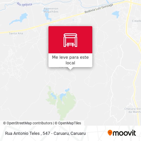 Rua Antonio Teles , 547 - Caruaru mapa