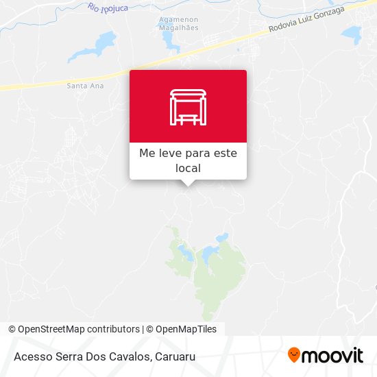 Acesso Serra Dos Cavalos mapa