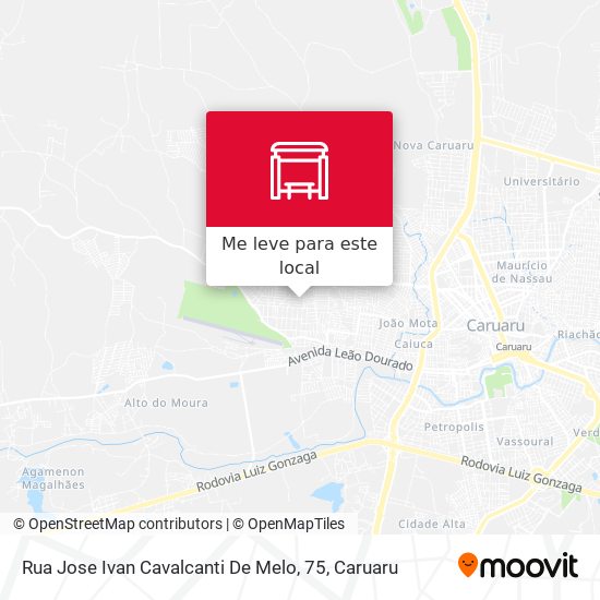 Rua Jose Ivan Cavalcanti De Melo, 75 mapa
