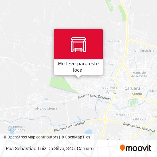 Rua Sebastiao Luiz Da Silva, 345 mapa