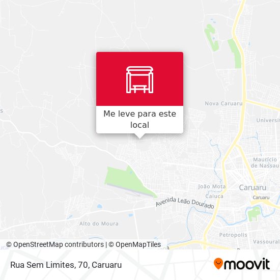 Rua Sem Limites, 70 mapa
